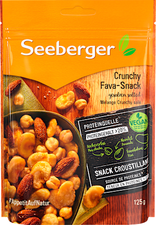 Nussmischung, Crunchy Fava-Snack, gesalzen, 125 g