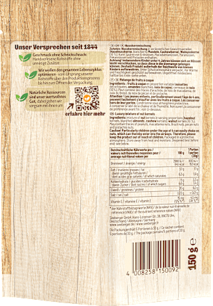 Nussmischung, Nusskern-Mischung mit Haselnuss, Mandel, Cashew & Walnuss, 150 g