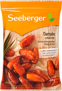 Gedroogd fruit, ontpitte dadels, 125 g
