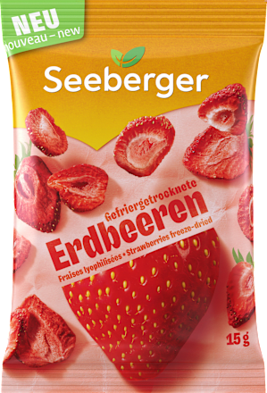Trockenfrüchte, Erdbeeren gefriergetrocknet, 15 g