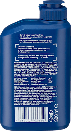 Duschgel Sport 3in1, 300 ml