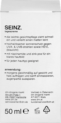Gesichtscreme matt effect LSF 50, 50 ml