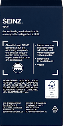 SEINZ. Sport Eau de Toilette, 60 ml