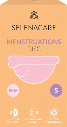 Menstruatieschijfje Roze Maat S, 1 st