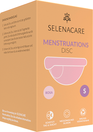 Menstruatieschijfje Roze Maat S, 1 st