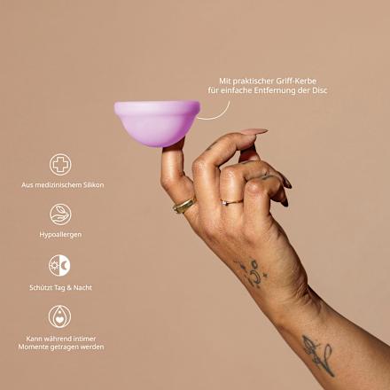 Menstruatieschijfje Roze Maat S, 1 st