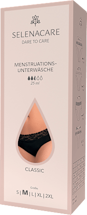 Periodenunterwäsche Slip Classic schwarz Gr. M, 1 St SELENACARE