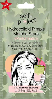 Anti-Pickel Patches Hydrocolloid Pimple Matcha Stars, 24 St