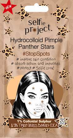 Anti-Pickel Patches Hydrocolloid Pimple Panther Stars, 20 St