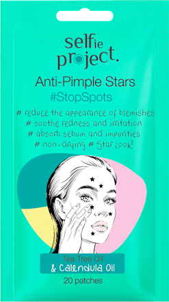 Anti-puistjespleisters Pimple Stars, 20 stuks