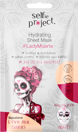 Sheetmasker Hydraterend #LadyMuerte, 1 st