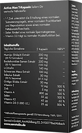 Actieve MEN T capsules 30 stuks, 16 g