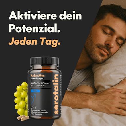 Active MEN T-Kapseln Night  60 St, 32 g serotalin