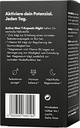 Active MEN T-Kapseln Night  60 St, 32 g serotalin