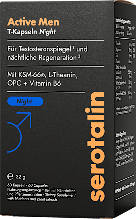 Active MEN T-Kapseln Night  60 St, 32 g serotalin