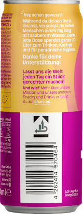 Erfrischungsgetränk, Koffein Drink Beere & Acai, 250 ml EINWEG