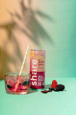 Erfrischungsgetränk, Koffein Drink Beere & Acai, 250 ml EINWEG