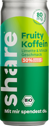 Erfrischungsgetränk, Koffein Drink Limette & Minze, 250 ml EINWEG