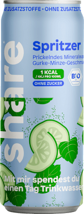 Frisdrank, Komkommer-Munt Spritzer, 330 ml WEGWERP