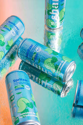 Frisdrank, Komkommer-Munt Spritzer, 330 ml WEGWERP