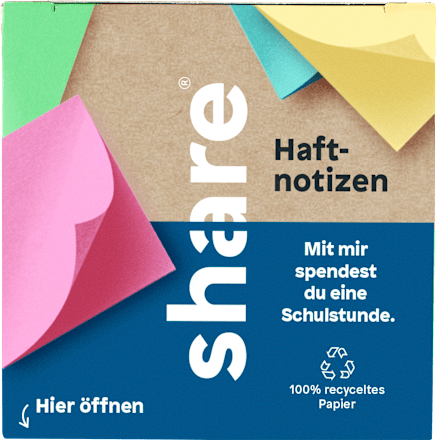 share Haftnotizblock Pastell 400 Blatt, 1 St