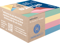 Haftnotizblock Pastell 400 Blatt, 1 St