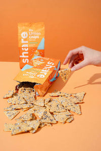 Linzenchips, gezouten met zwarte rijst, 80 g