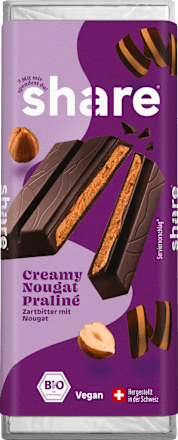 Schokolade, Nougat, 80 g