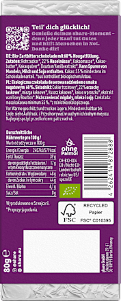 Schokolade, Nougat, 80 g