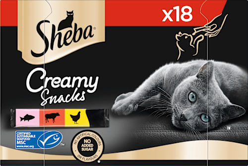 Kattensnacks Creamy Snacks, multipack (18x12 g), 216 g