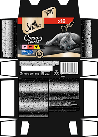 Katzenleckerli Creamy Snacks, Multipack (18x12 g), 216 g