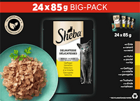 Natvoer voor katten Delicatessen - Gevogelte Variatie, Multipack (24x85 g), 2,04 kg