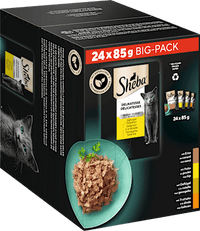 Natvoer voor katten Delicatessen - Gevogelte Variatie, Multipack (24x85 g), 2,04 kg