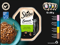 Nat kattenvoer fijne variatie in saus, multipack (12x85 g), 1,02 kg
