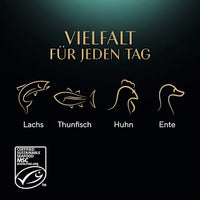 Nat kattenvoer fijne variatie in saus, multipack (12x85 g), 1,02 kg