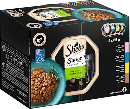 Nat kattenvoer fijne variatie in saus, multipack (12x85 g), 1,02 kg