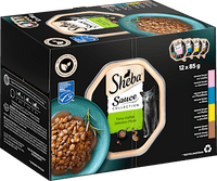 Nat kattenvoer fijne variatie in saus, multipack (12x85 g), 1,02 kg