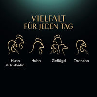 Natvoer voor katten met gevogelte, variatie in saus, selectie multipack (12x85 g), 1,02 kg