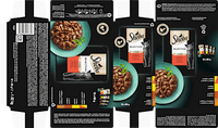 Nat kattenvoer, hartige samenstelling - Selectie in Saus, multipack (12 x 85 g), 1,02 kg