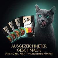 Nat kattenvoer, hartige samenstelling - Selectie in Saus, multipack (12 x 85 g), 1,02 kg