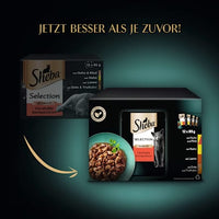 Nat kattenvoer, hartige samenstelling - Selectie in Saus, multipack (12 x 85 g), 1,02 kg