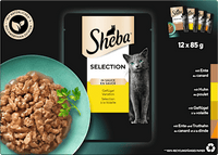 Nat kattenvoer, kip, eend &amp; kalkoen, selectie in saus - gevogeltevariatie, multipack (12 x 85 g), 1,02 kg