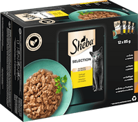Nat kattenvoer, kip, eend &amp; kalkoen, selectie in saus - gevogeltevariatie, multipack (12 x 85 g), 1,02 kg