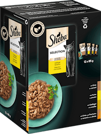 Nat kattenvoer, kip, eend &amp; kalkoen, selectie in saus - gevogeltevariatie, multipack (12 x 85 g), 1,02 kg