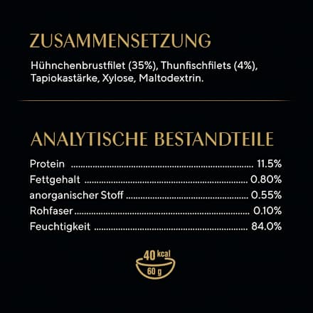 Nat kattenvoer kipfilets met duurzame tonijn, 60 g