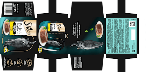 Nat kattenvoer met kip, Perfect Portions Multipack (6 x 37,5 g), 225 g