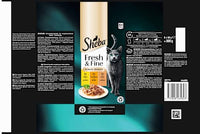 Nat kattenvoer met kip, kalkoen en eend, vers &amp; fijn, multipack (6 x 50 g), 300 g