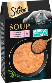 Nat kattenvoer met zalm, soep multipack (4 x 40 g), 160 g