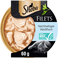 Nat kattenvoer met duurzame witte visfilets, 60 g