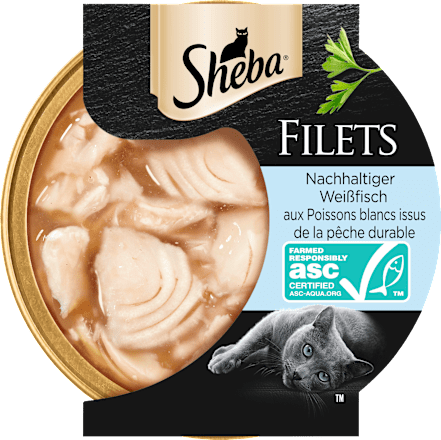 Nat kattenvoer met duurzame witte visfilets, 60 g